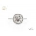 Годежен Пръстен с Лабораторен Диамант IGI Сертификат 14К Бяло Злато  Bloom Jewellery